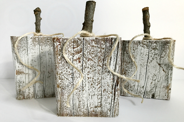 Rustic Scrap Wood Pumpkins