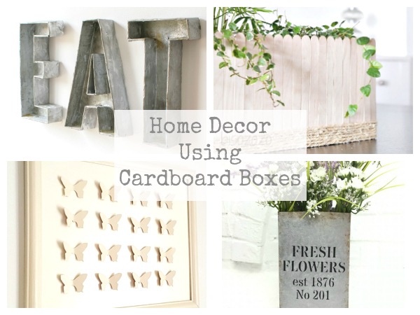 Such creative ways to turn boxes into home decor!