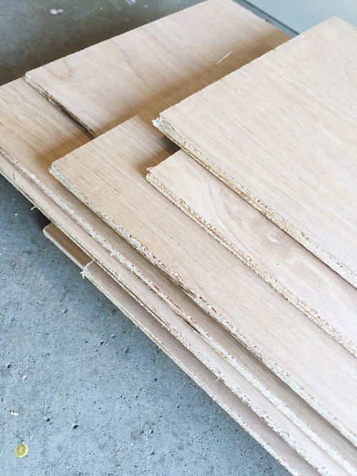 Underlayment cut into strips to create a barn door from a bifold door