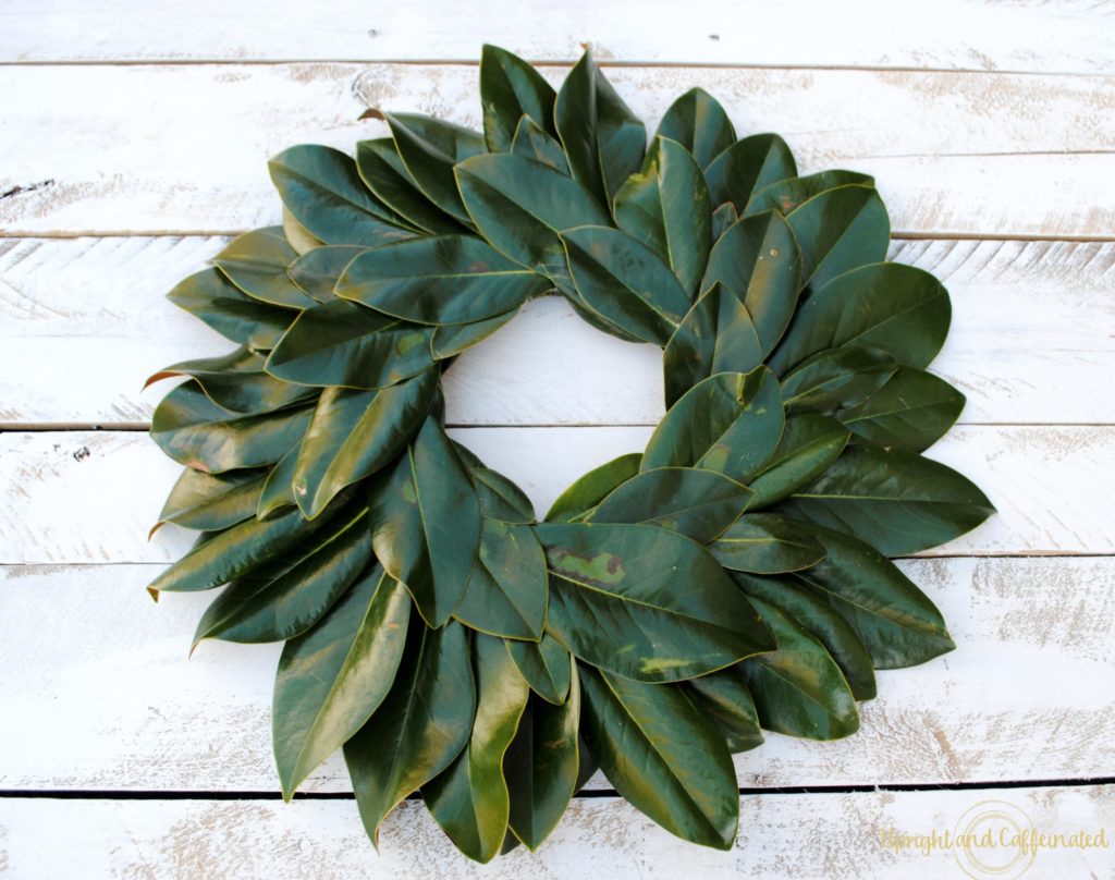 DIY Magnolia wreath