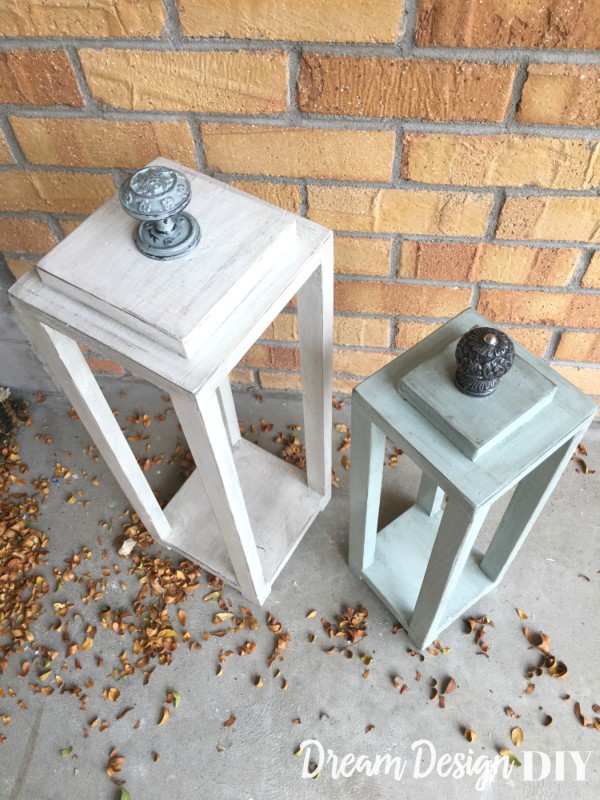 DIY Lanterns made with scrap wood