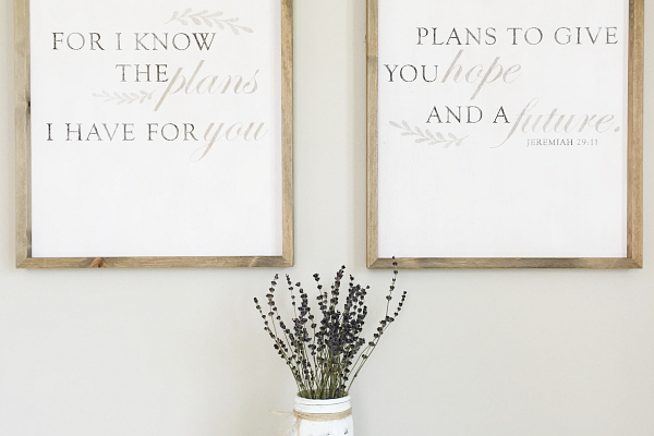 Framed prints hung straight using toothpaste