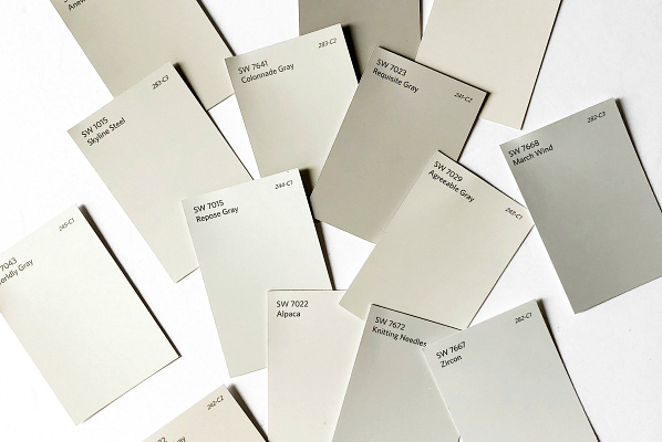 Gray paint samples: How to Choose the Right Paint Color for Your Space