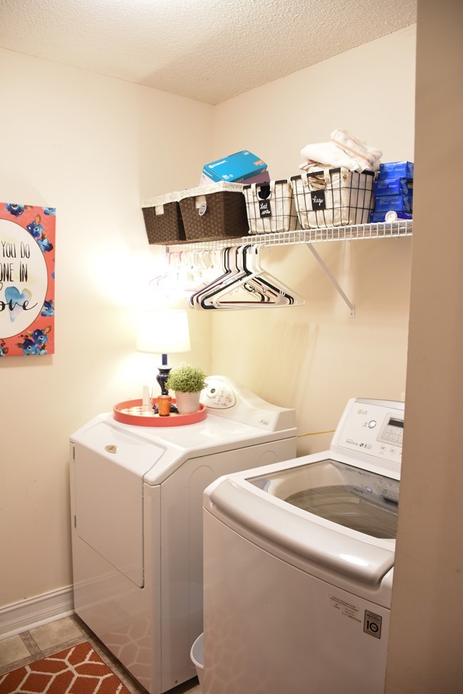 Laundry Room Before $100 Room Challenge