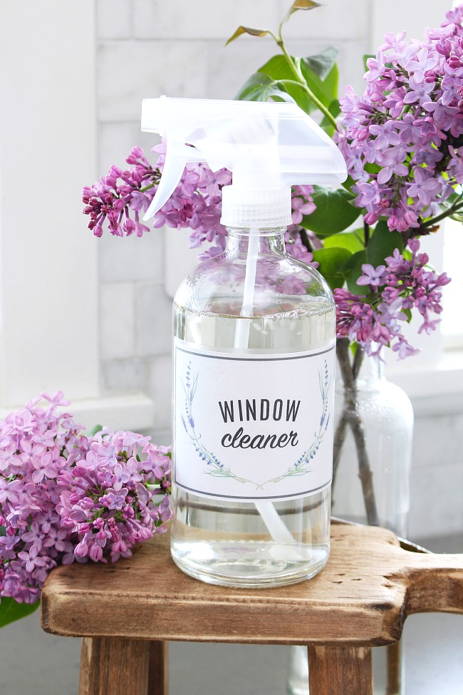 Free printable label for window cleaner