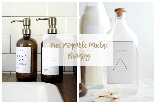 Free Cleaning Labels for Your Home