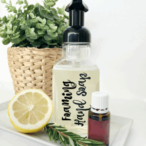 DIY Foaming Hand Soap made with Thieves essential oil