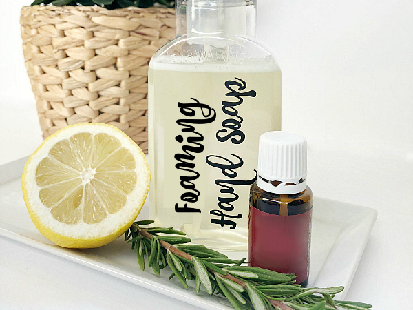 DIY Foaming Hand Soap made with Thieves essential oil
