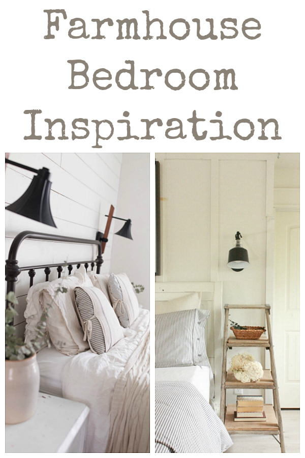 Gorgeous ideas for creating a farmhouse bedroom.