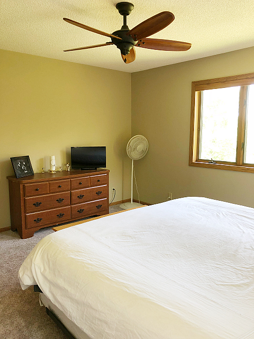 Master bedroom prior to any room updates