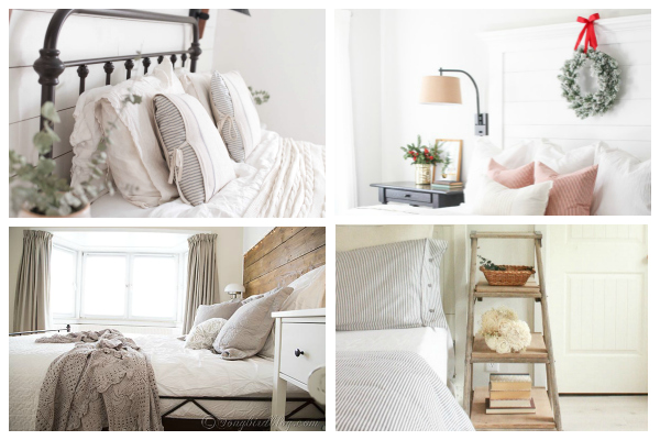 Beautiful Farmhouse Bedroom Inspiration. #bedroom #masterbedroom #farmhousebedroom #farmhousemasterbedroom #farmhousestyle #farmhousedecor