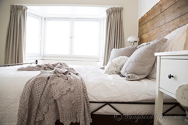 Farmhouse Master Bedroom Barn Wood Headboard