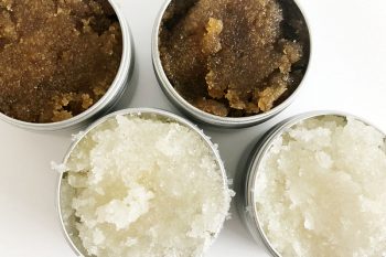 This is a great recipe for DIY Lip Scrub. Love the addition of essential oil for a little extra skin support! #lipscrub #essentialoil