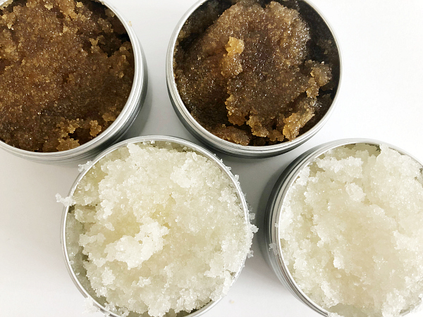 Homemade Lip Scrub made with all natural ingredients.