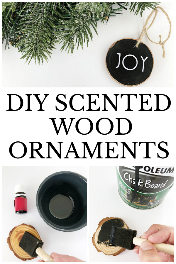 DIY Scented Wood Ornaments