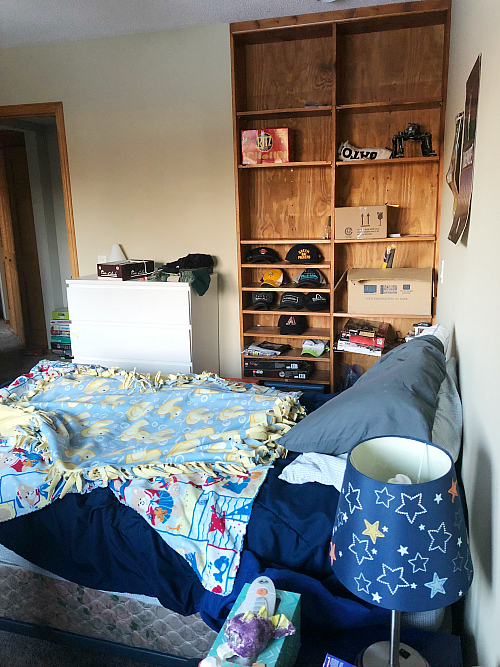 Boy Bedroom Before Makeover on a $100 Budget