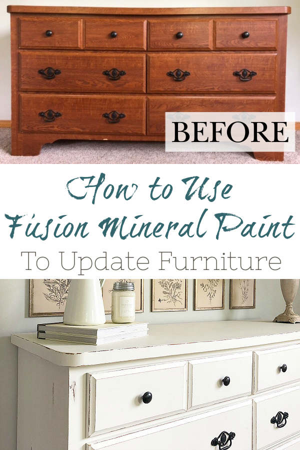 Learn how to use Fusion Mineral Paint to makeover your outdated furniture.