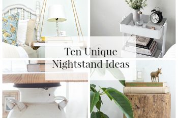 Loving these unique nightstand ideas. #bedroominspiration #nightstandideas