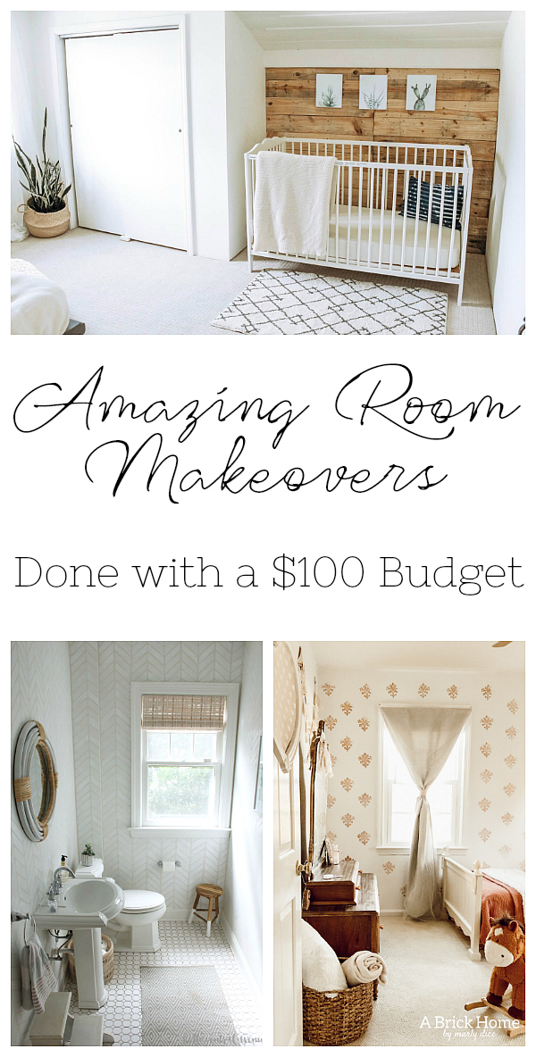 These $100 Room Makeovers are absolutely incredible, and to think that they all worked within such a tight budget is crazy. #100roomchallenge #roommakeovers #roomreveals #onabudget