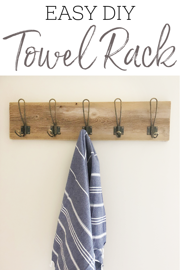 Farmhouse style DIY Towel Rack