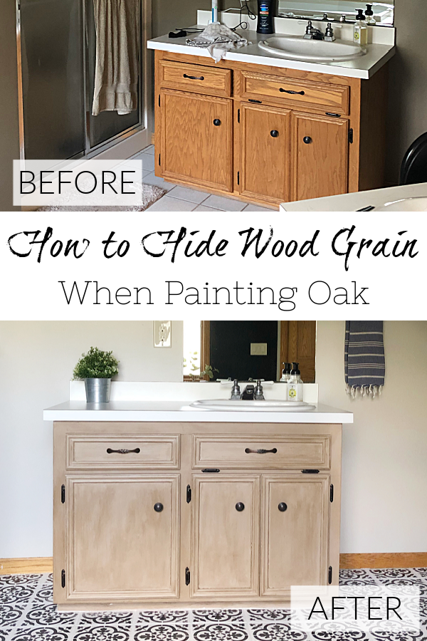 Step-by-step tutorial on how to hide wood grain when painting oak.