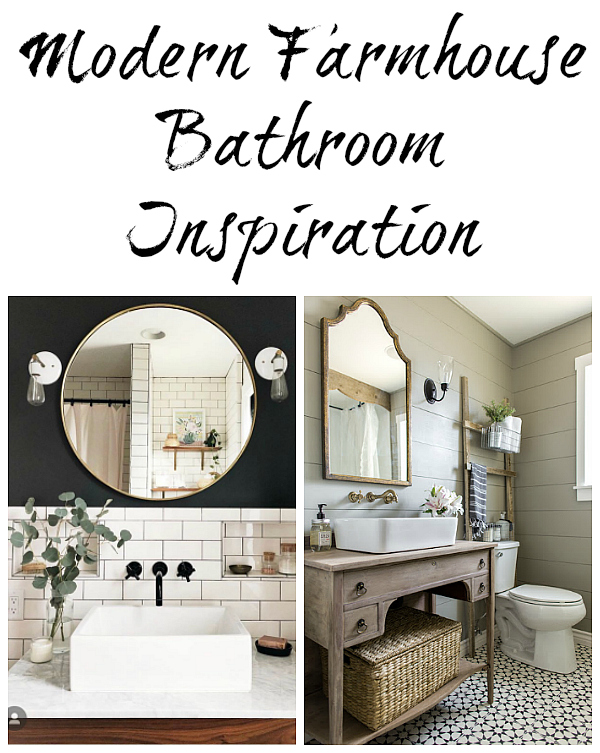 Modern Farmhouse Bathroom Inspiration.