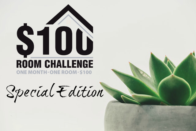 Title Image for $100 Room Challenge Bathroom Makeover