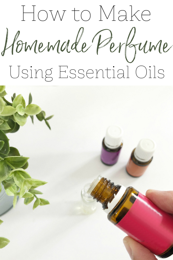 Making perfume with essential oils