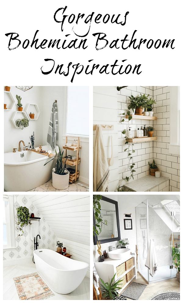 Boho / Bohemian Bathroom Inspiration