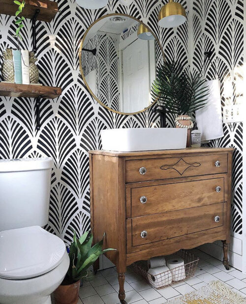 Boho Bathroom Inspiration from The Wheeler House