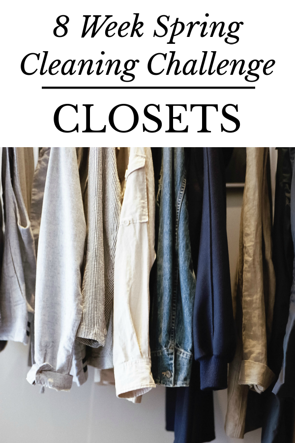 Clothes hanging in closet