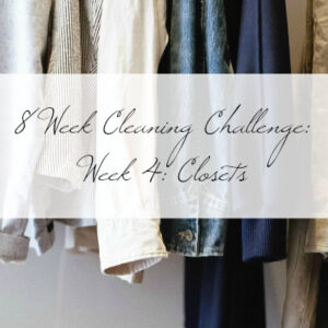8 Week Cleaning Challenge- Week 4 Cleaning Closets