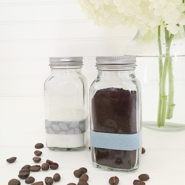 Homemade air freshener made with essential oil and baking soda or coffee