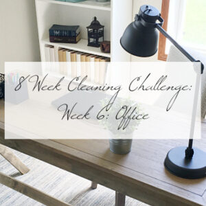 8 Week Cleaning Challenge- Week 6 Cleaning the Office