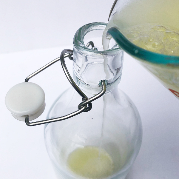 DIY Dish Soap: Adding Soap Mixture to Dispenser