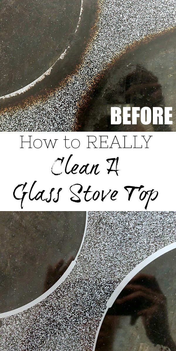 How to clean a glass stove top with ONE pantry ingredient!