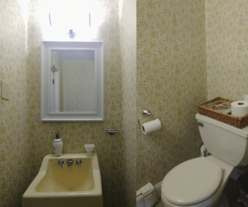 $100 Powder Room Makeover by Joyfully Treasured Before