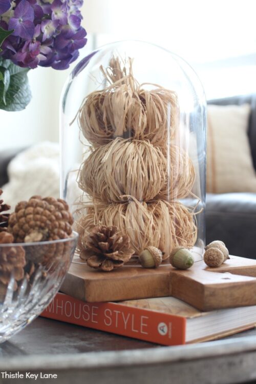 DIY Raffia Pumpkins from Thistle Key Lane