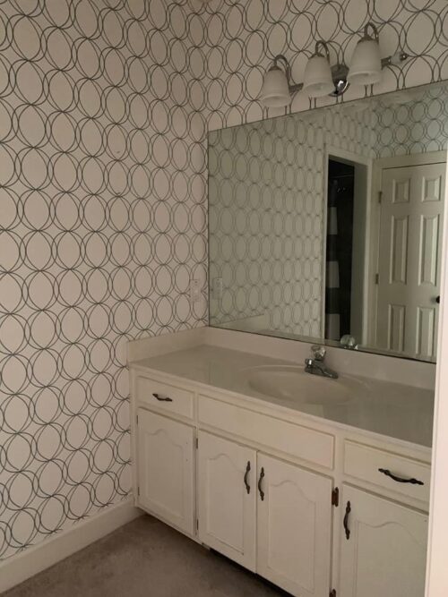 $100 Jack & Jill Bathroom Makeover by Savvy Apron Before