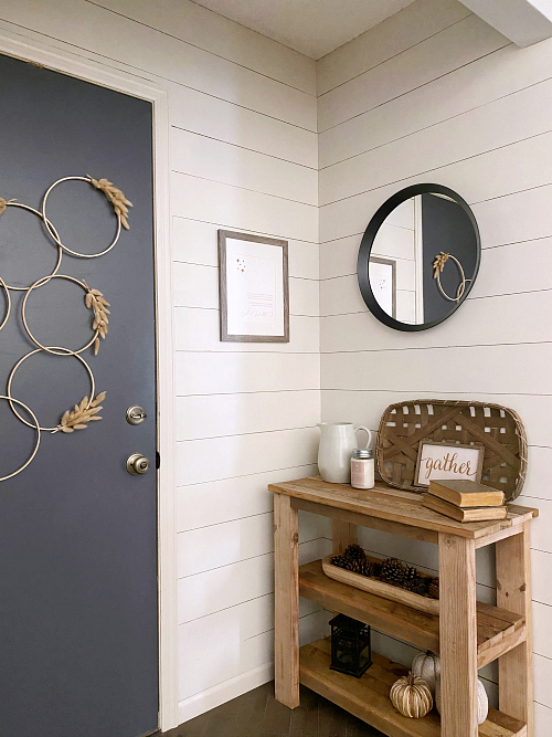 $80 Farmhouse Entryway Makeover