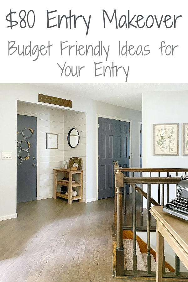 $80 Farmhouse Entry Makeover: Ideas for updating your entry on a budget