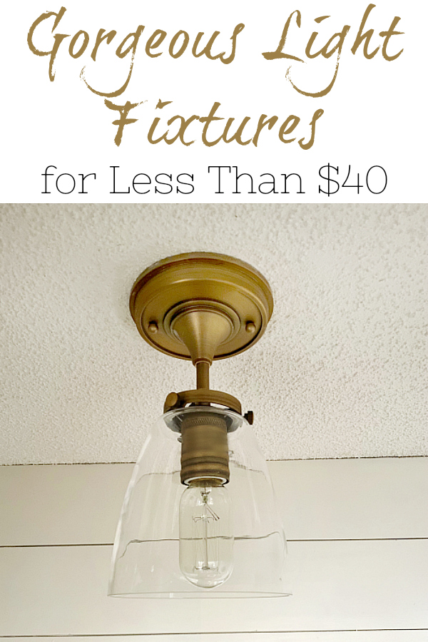 Farmhouse Light Fixtures for Less Than $40