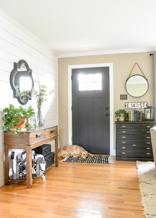 Shiplaped entry from Little House of Four