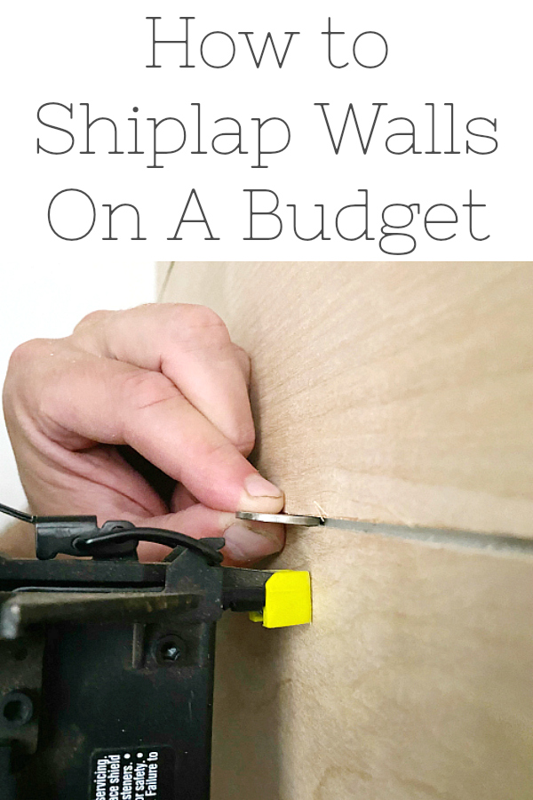 How to Shiplap Walls on a Budget