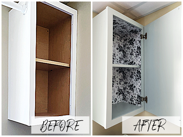 Painting Laminate Cabinets Before and After