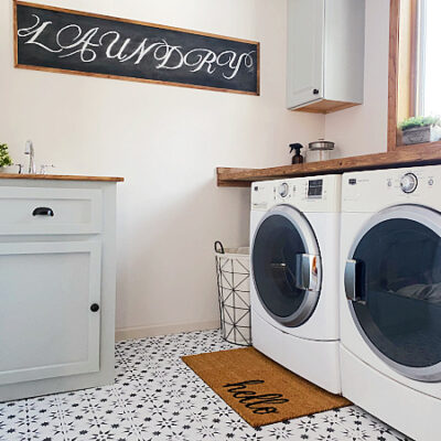 $100 Laundry Room Makeover