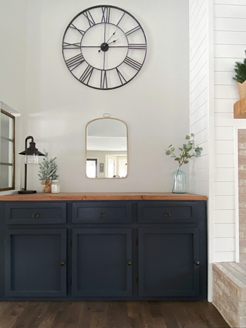 Cabinets with our DIY Shaker Doors and Drawer Fronts