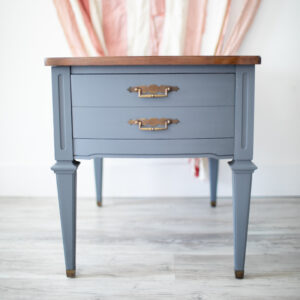 Nightstand / End Table Painted in Fusion Mineral Paint in the color Sandstone
