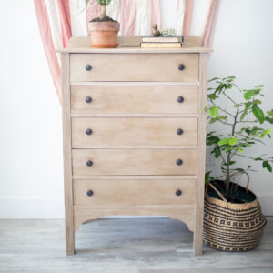 Tallboy Dresser finished in chalk paint and wax.