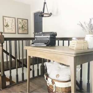 Table made over with chalk paint and wax